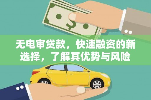 濮阳无电审贷款，快速融资的新选择，了解其优势与风险