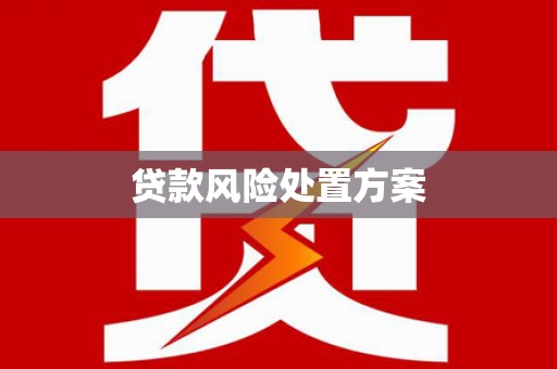 濮阳贷款风险处置方案