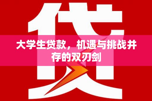濮阳大学生贷款，机遇与挑战并存的双刃剑