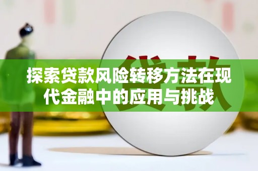 濮阳探索贷款风险转移方法在现代金融中的应用与挑战