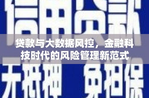 濮阳贷款与大数据风控，金融科技时代的风险管理新范式