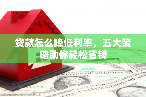 濮阳贷款怎么降低利率，五大策略助你轻松省钱