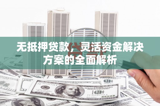 濮阳无抵押贷款，灵活资金解决方案的全面解析