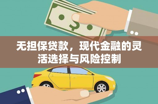 濮阳无担保贷款，现代金融的灵活选择与风险控制