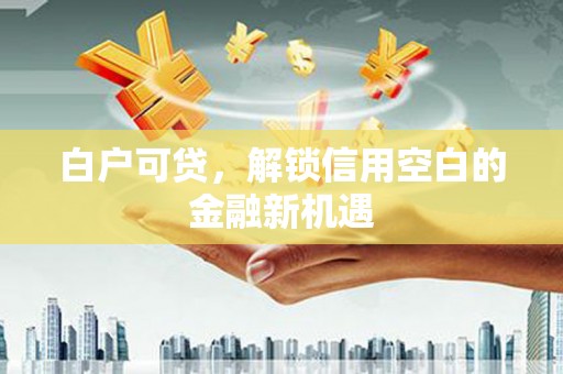 濮阳白户可贷，解锁信用空白的金融新机遇