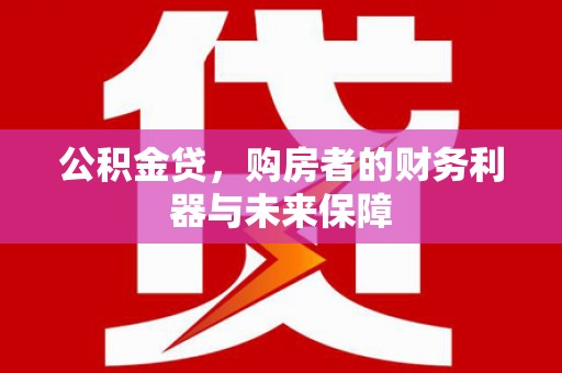 濮阳公积金贷，购房者的财务利器与未来保障