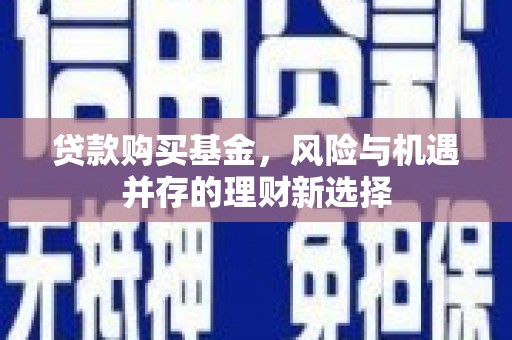 濮阳贷款购买基金，风险与机遇并存的理财新选择