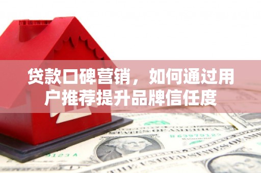 濮阳贷款口碑营销，如何通过用户推荐提升品牌信任度