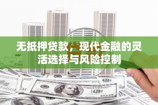 濮阳无抵押贷款，现代金融的灵活选择与风险控制