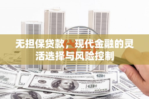 濮阳无担保贷款，现代金融的灵活选择与风险控制