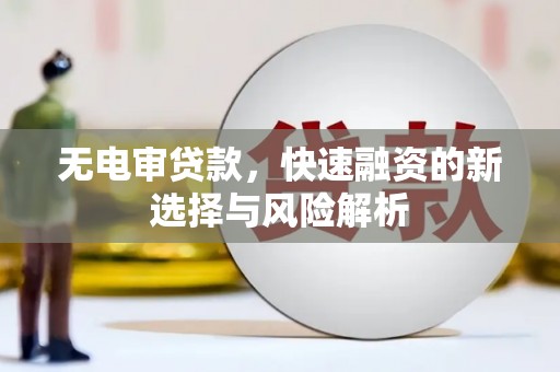 濮阳无电审贷款，快速融资的新选择与风险解析