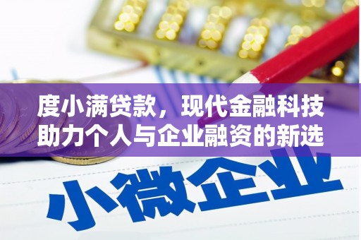 濮阳度小满贷款，现代金融科技助力个人与企业融资的新选择
