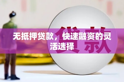 濮阳无抵押贷款，快速融资的灵活选择