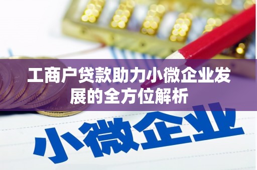 濮阳工商户贷款助力小微企业发展的全方位解析