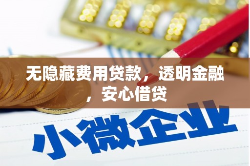 濮阳无隐藏费用贷款，透明金融，安心借贷