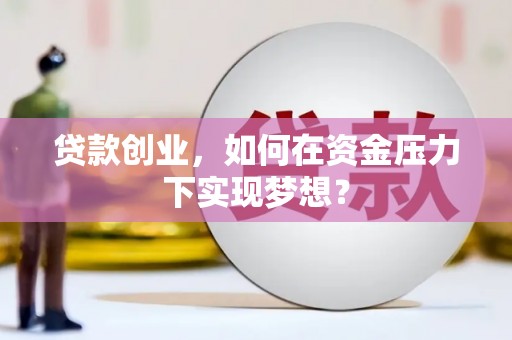 濮阳贷款创业，如何在资金压力下实现梦想？