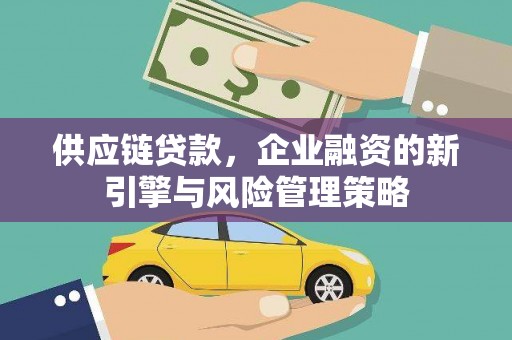 濮阳供应链贷款，企业融资的新引擎与风险管理策略