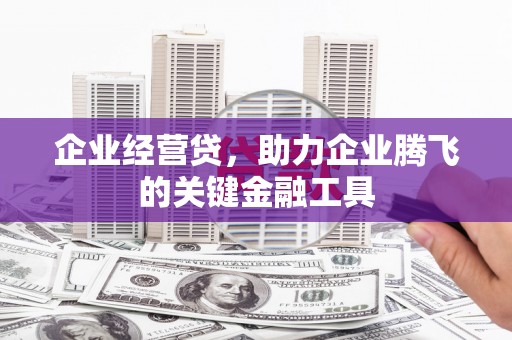 濮阳企业经营贷，助力企业腾飞的关键金融工具