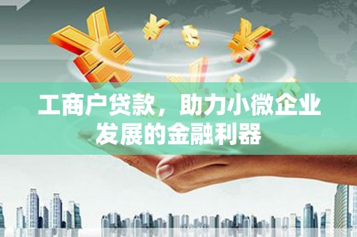 濮阳工商户贷款，助力小微企业发展的金融利器