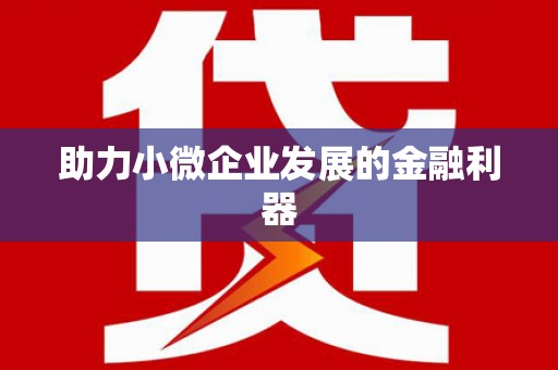 濮阳助力小微企业发展的金融利器